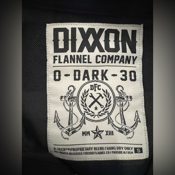 DIXXON Flannel Co. Womens Limited Edition O-DARK-30 Small - Picture 2 of 5